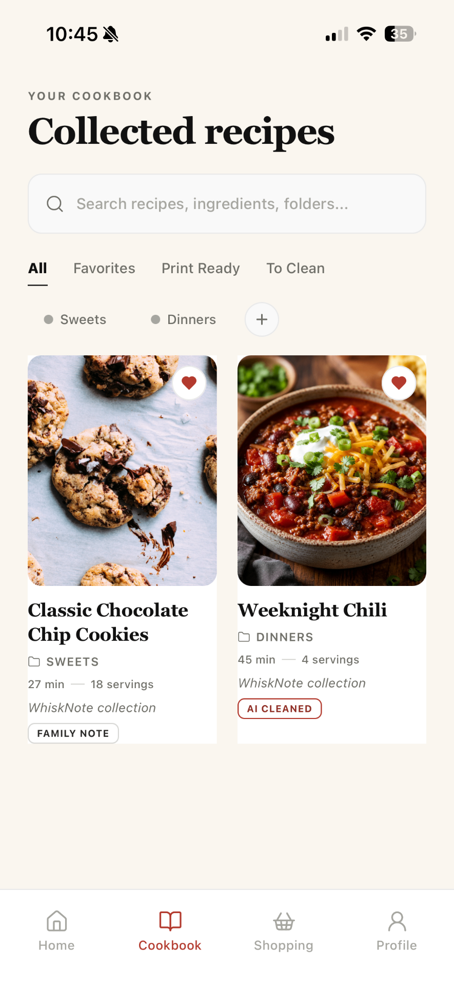 Collected recipes